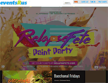 Tablet Screenshot of eventsrusonline.com